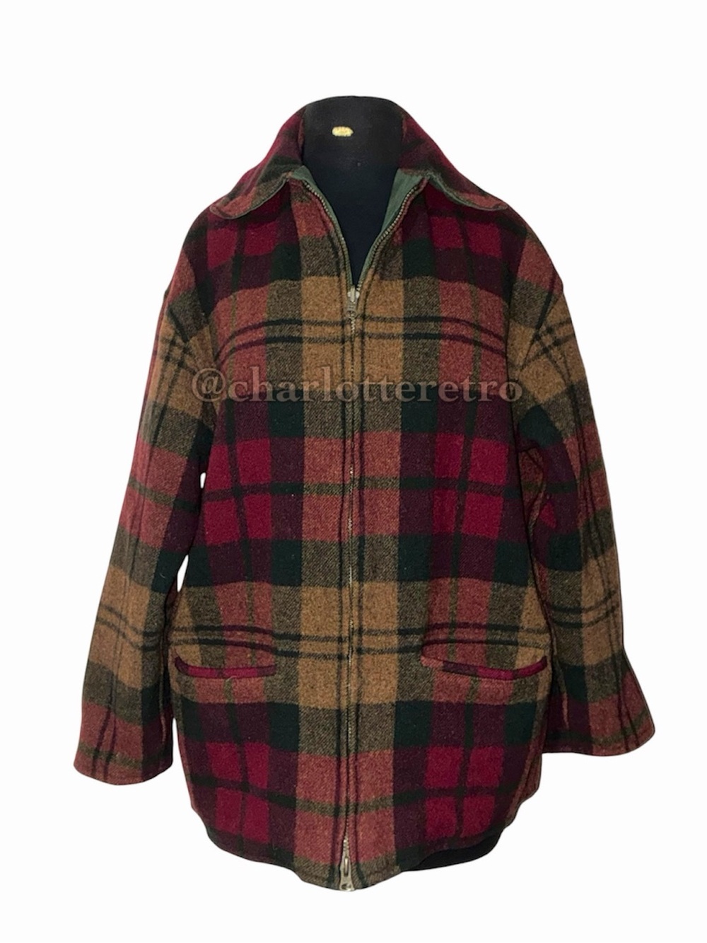 vtg London Fog • REVERSIBLE Wool Plaid and Brushed Cotton Chore Coat • Korea